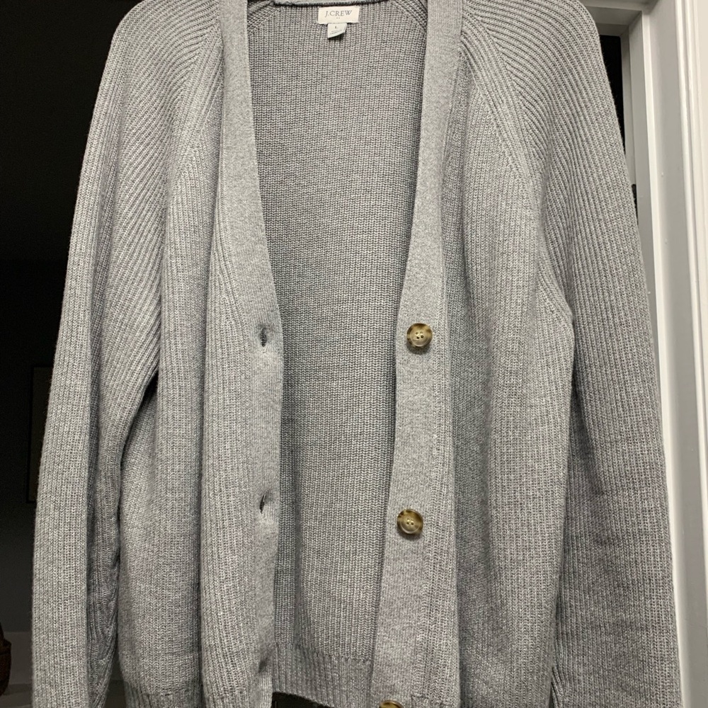 J. Crew Gray Women's Cardigan - Picture 2 of 4